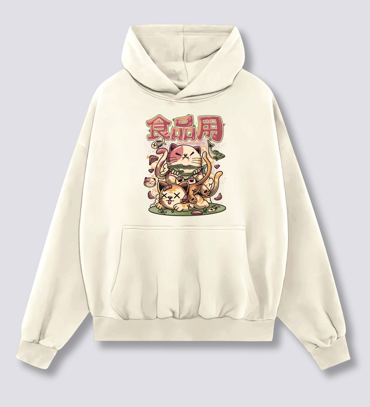 Priekinis Spaudinys - Alkanas Neko Hoodie