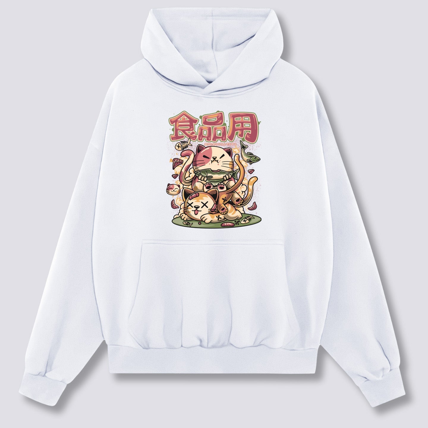 Priekinis Spaudinys - Alkanas Neko Hoodie
