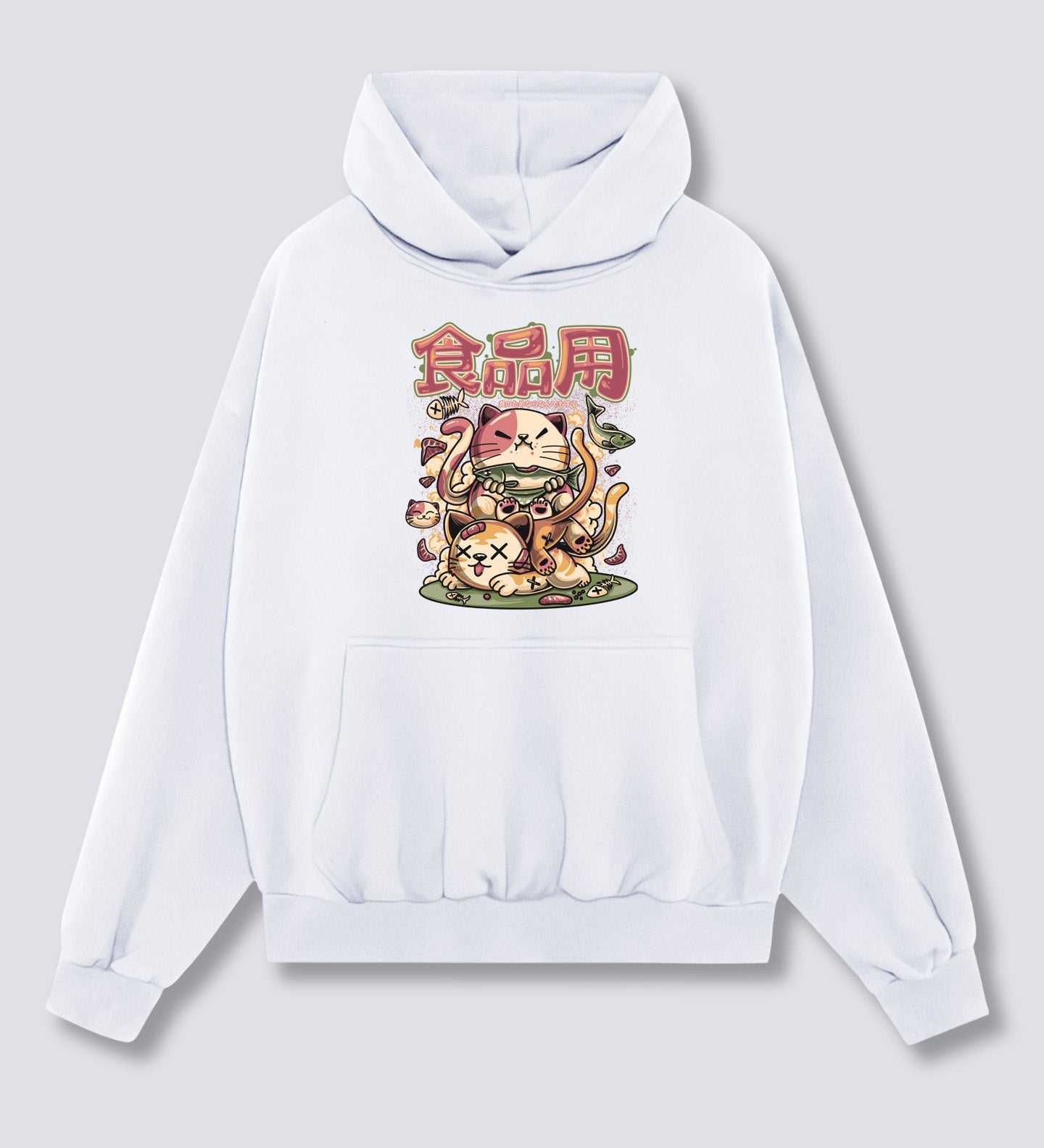 Priekinis Spaudinys - Alkanas Neko Hoodie