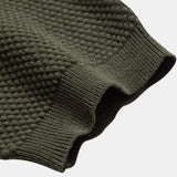 Pineapple Pattern Knit Polo Shirt