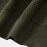 Pineapple Pattern Knit Polo Shirt