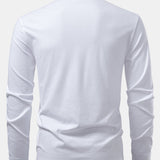 Contrast Pocket Long Sleeve Polo Shirt