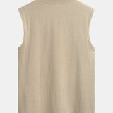 Set of 3 Solid Cotton Sleeveless Tees