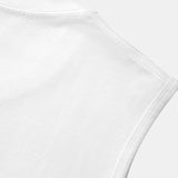 Set of 3 Solid Cotton Sleeveless Tees