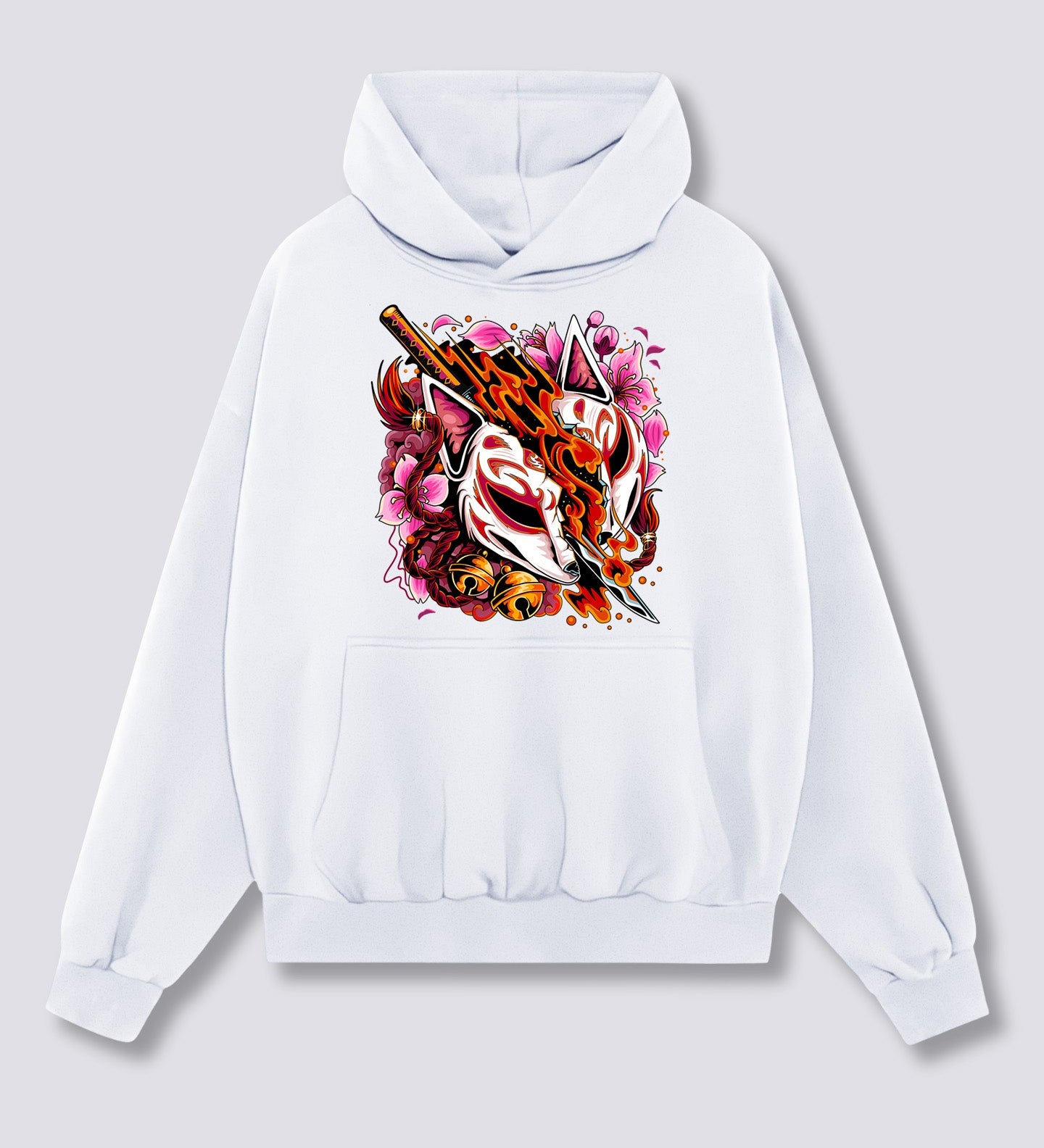 Priekinis Spaudinys - Kitsune Slayer Hoodie