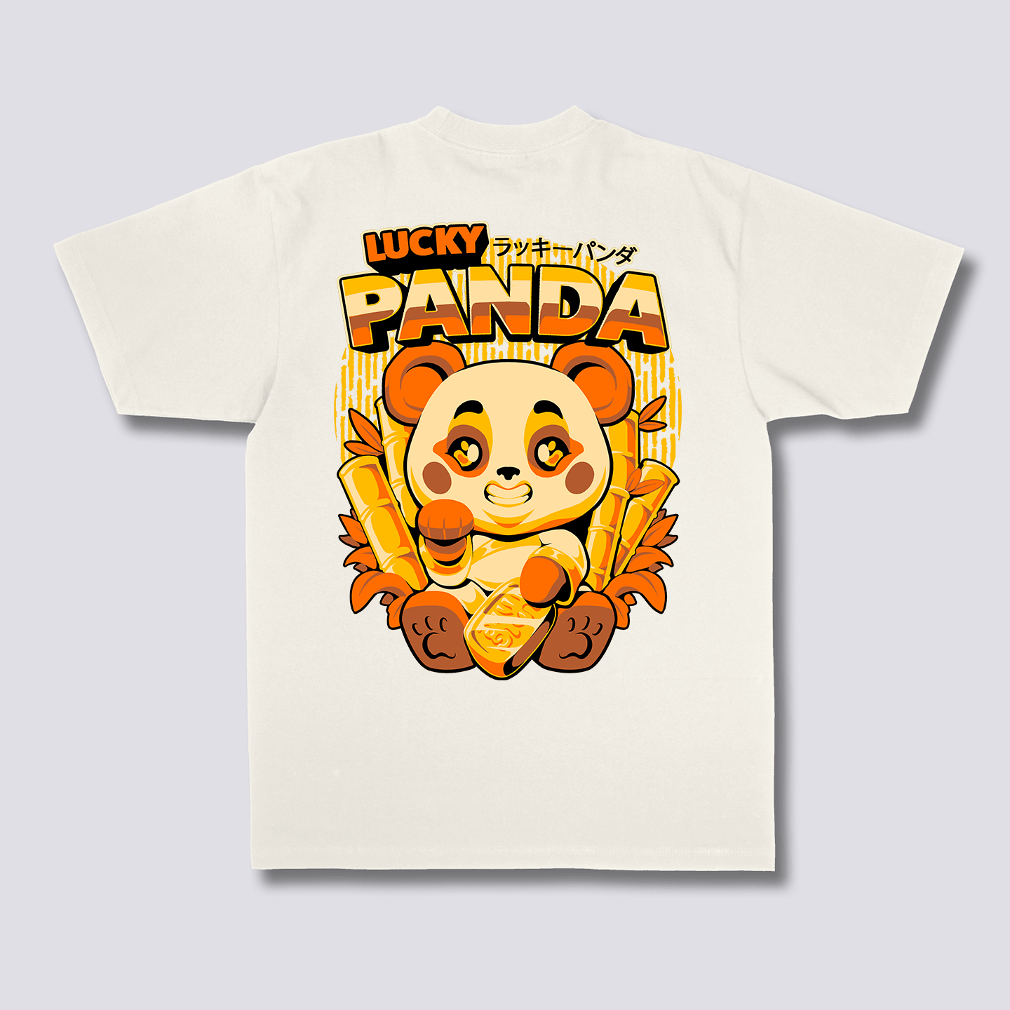 Laimingas Panda Marškinėliai