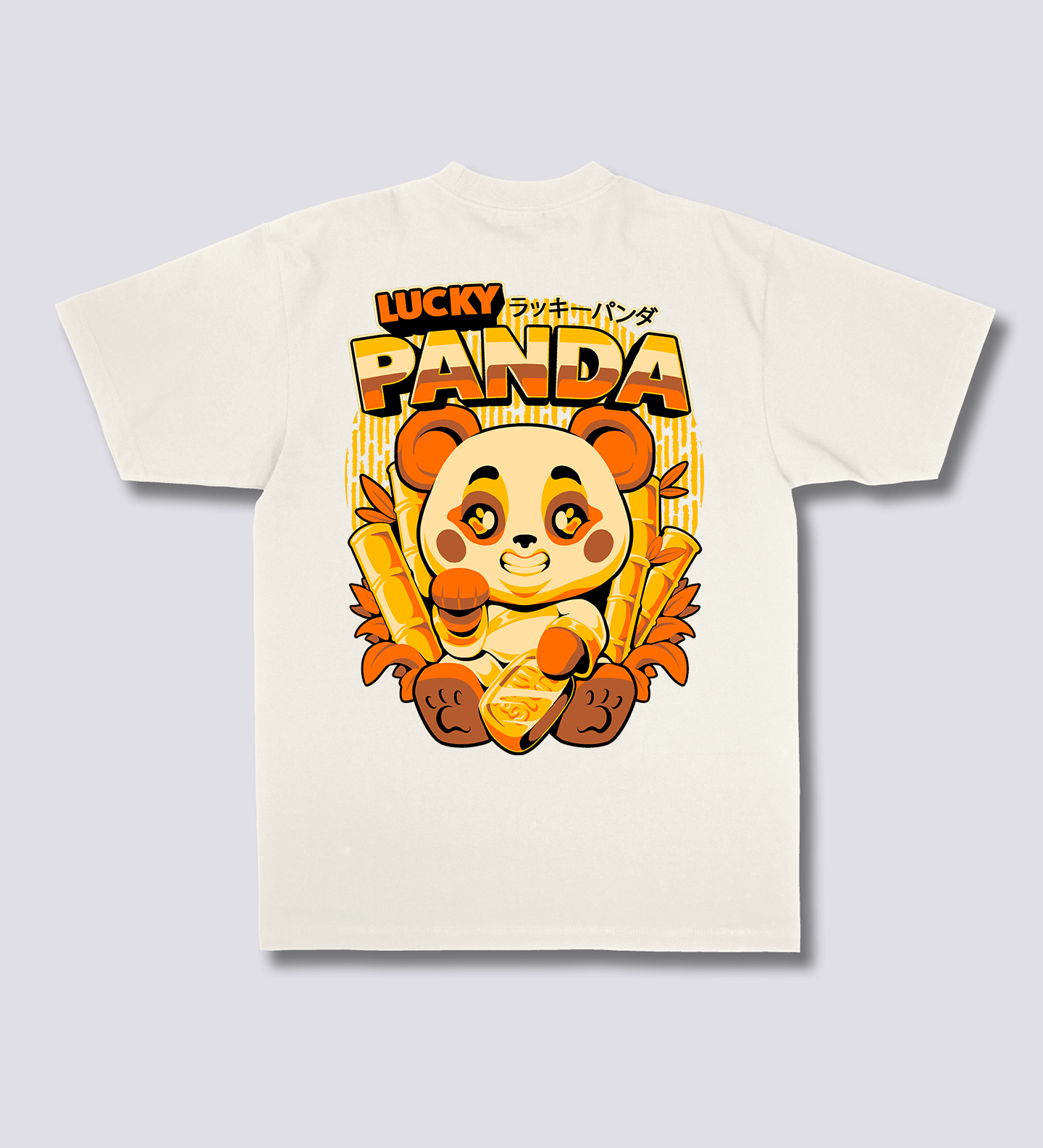 Laimingas Panda Marškinėliai