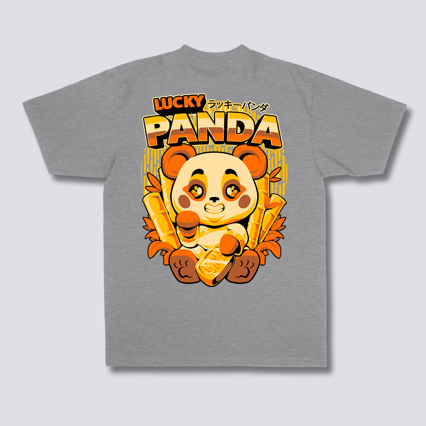 Laimingas Panda Marškinėliai