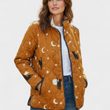 Luna – Quilted Jacket with Moon and Star Motif