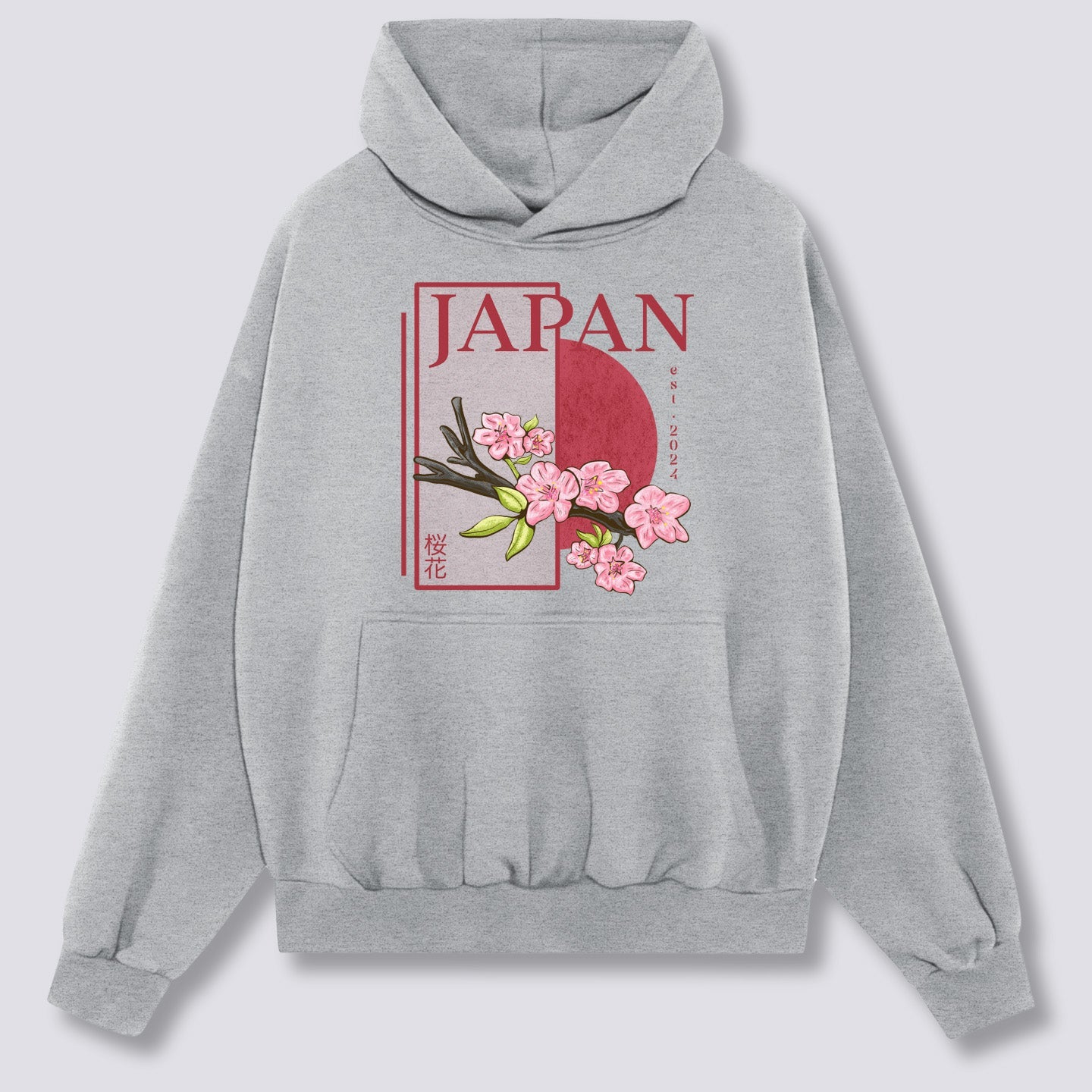 Priekinis Spaudinys - Japonijos Hoodie