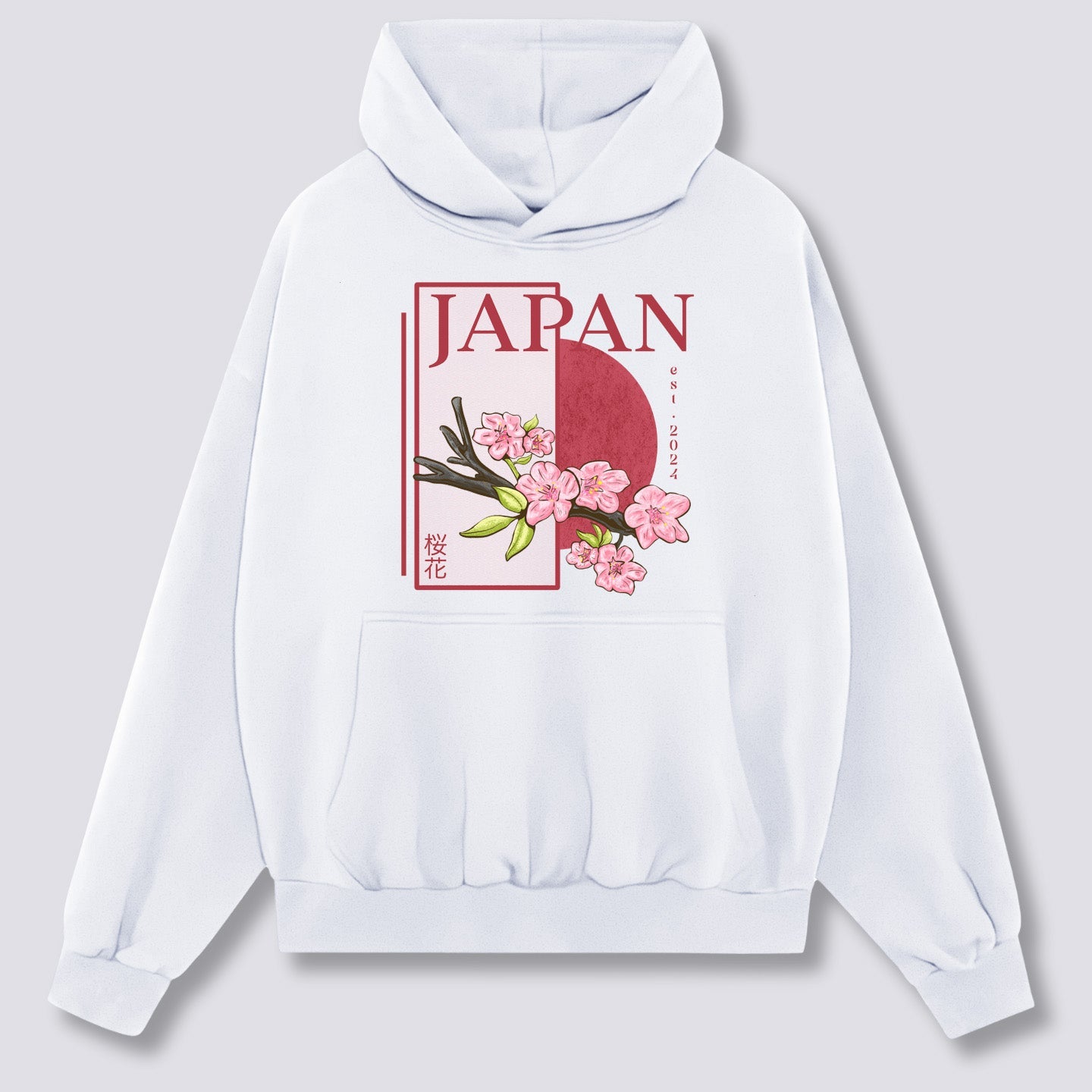 Priekinis Spaudinys - Japonijos Hoodie