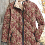 Milada – Quilted Jacket with Vine Pattern