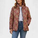 Milada – Quilted Jacket with Vine Pattern