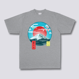 Priekinis Spaudinys - Mount Fuji Marškiniai