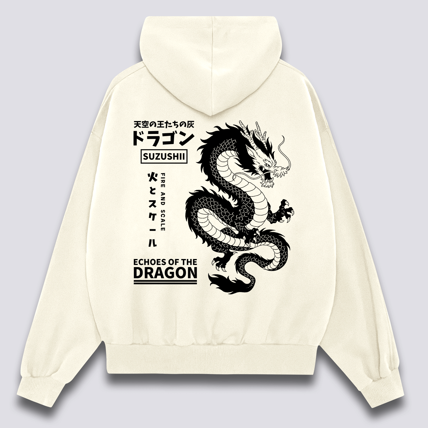Mitiškas Drakonas Hoodie