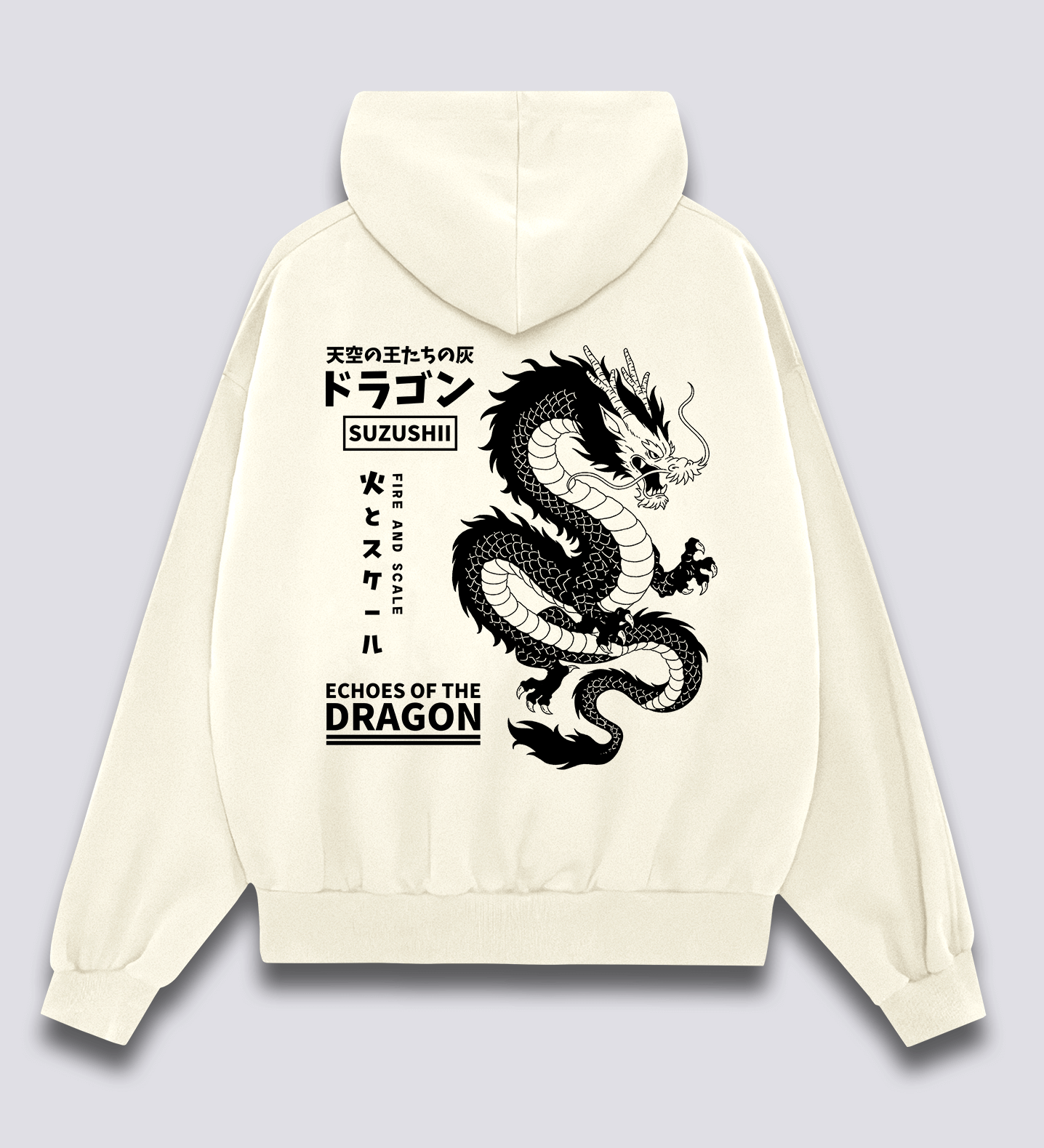 Mitiškas Drakonas Hoodie