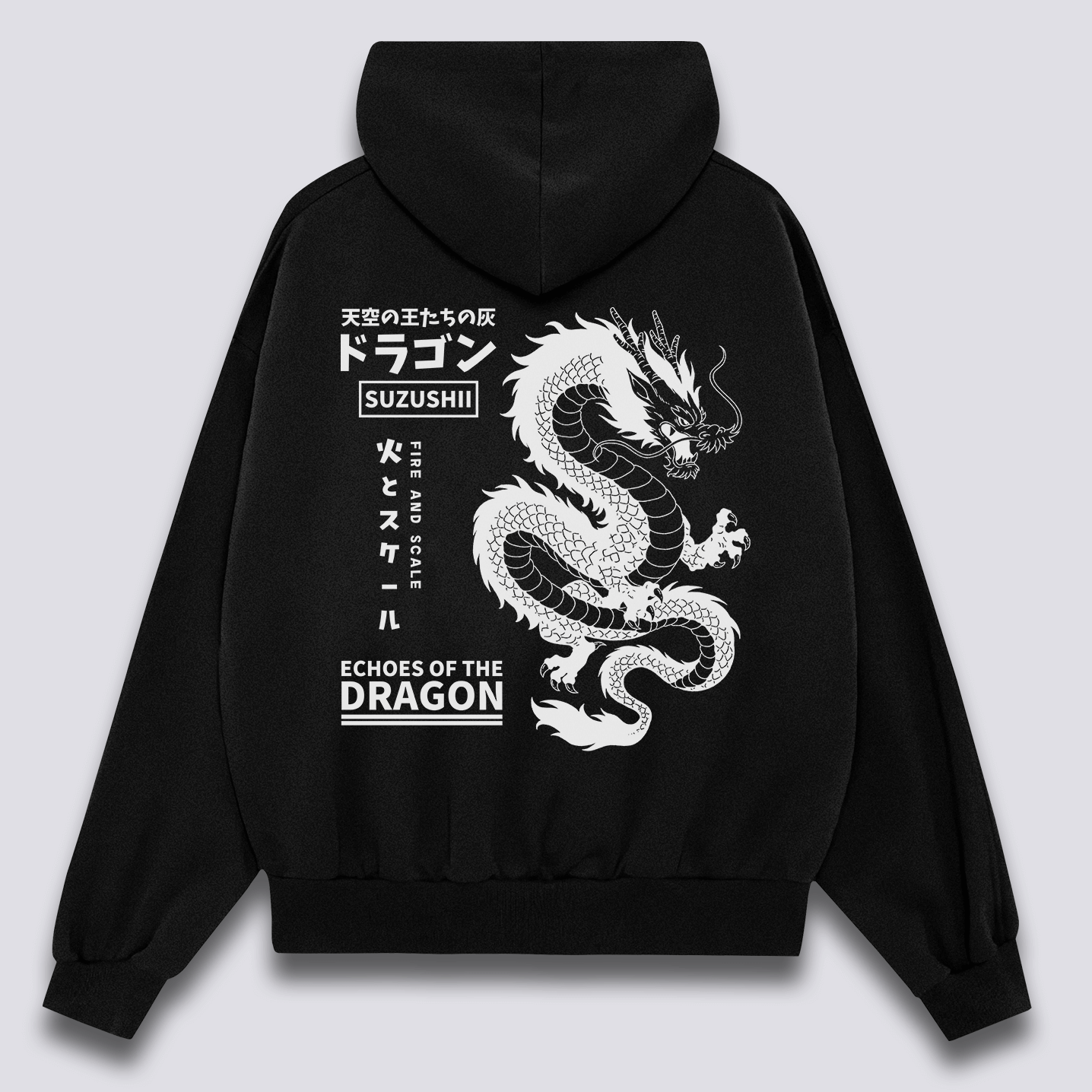 Mitiškas Drakonas Hoodie
