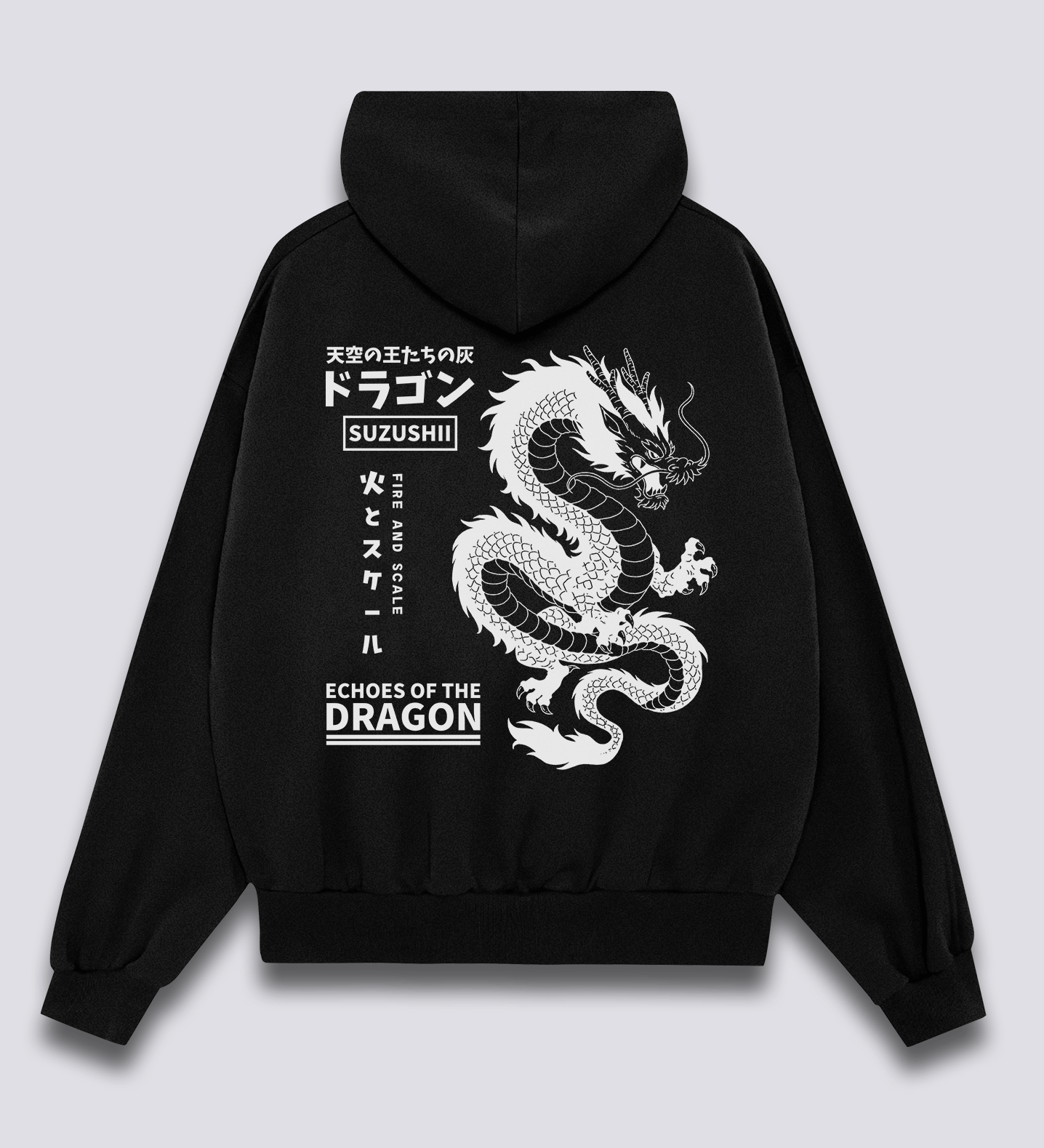 Mitiškas Drakonas Hoodie