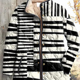Nora – Quilted Jacket with Stripe Pattern
