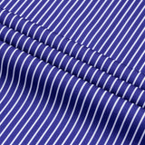 Button-Up Shirt with Long Sleeves and Contrast Plaid Stripe