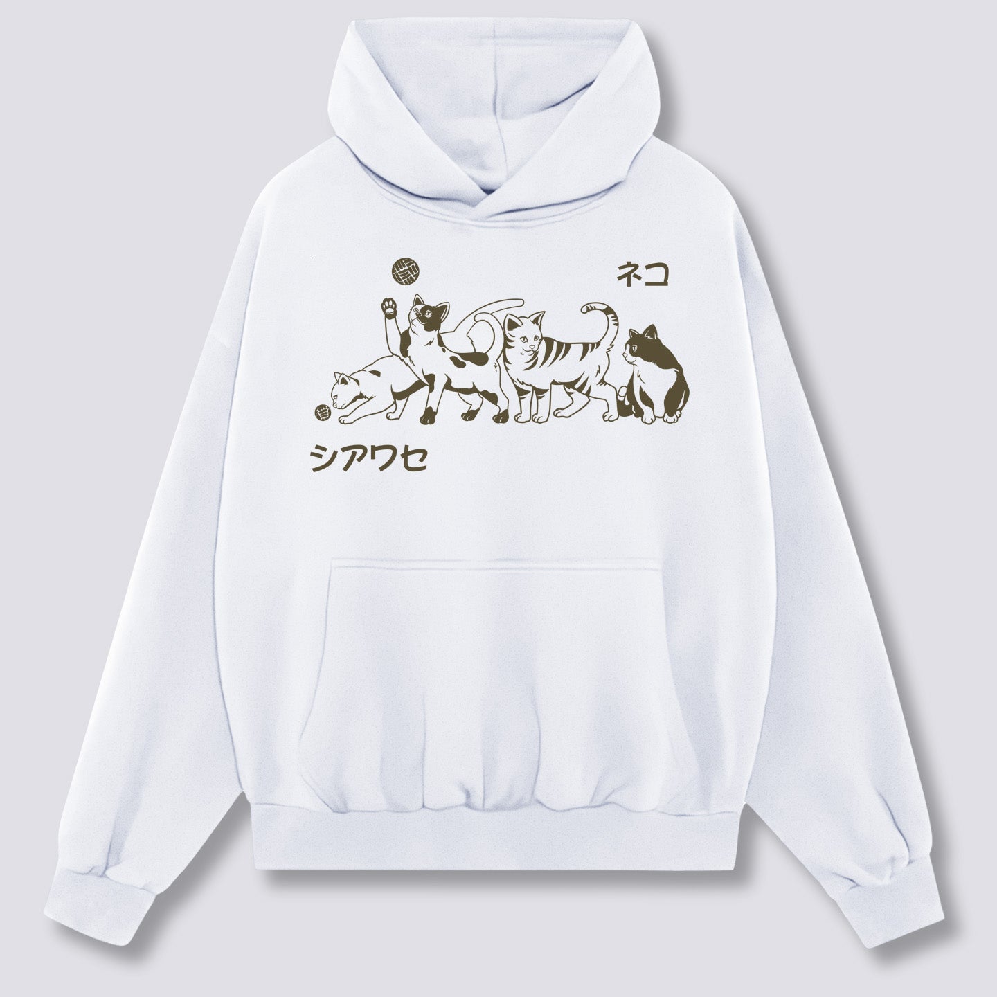 Priekinis Spaudinys - Žaismingas Hoodie