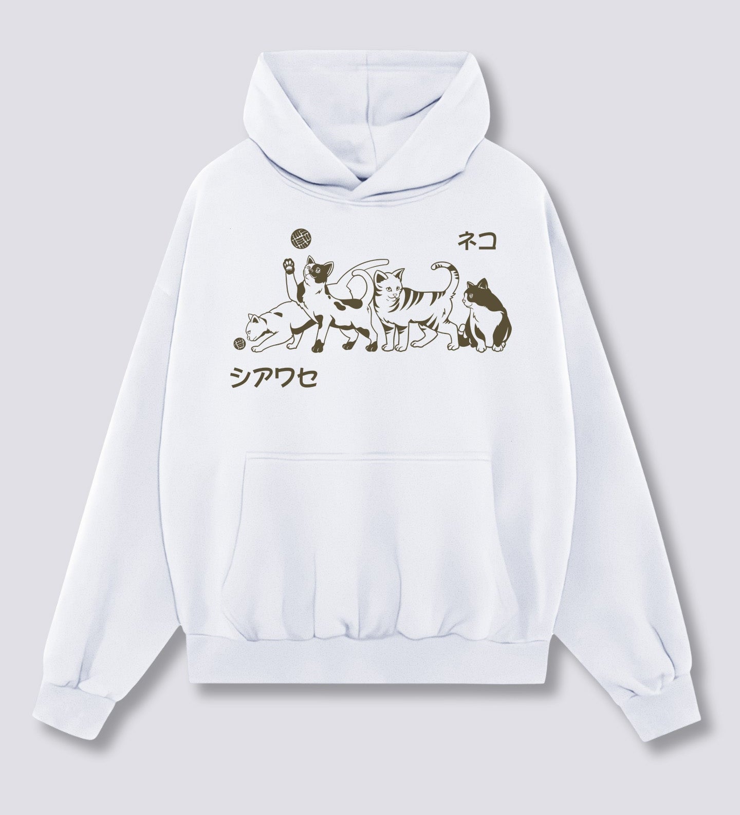 Priekinis Spaudinys - Žaismingas Hoodie