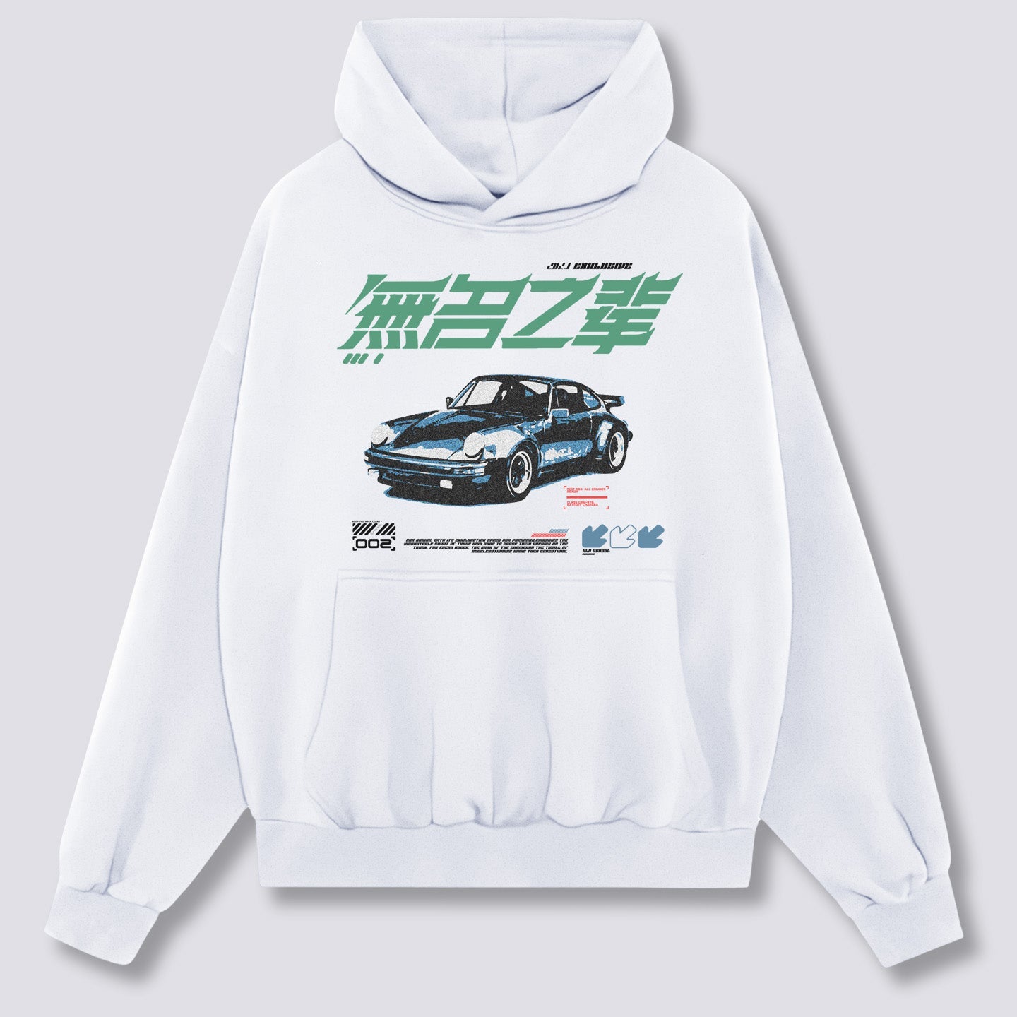 Priekinis Spaudinys - Rasės Hoodie
