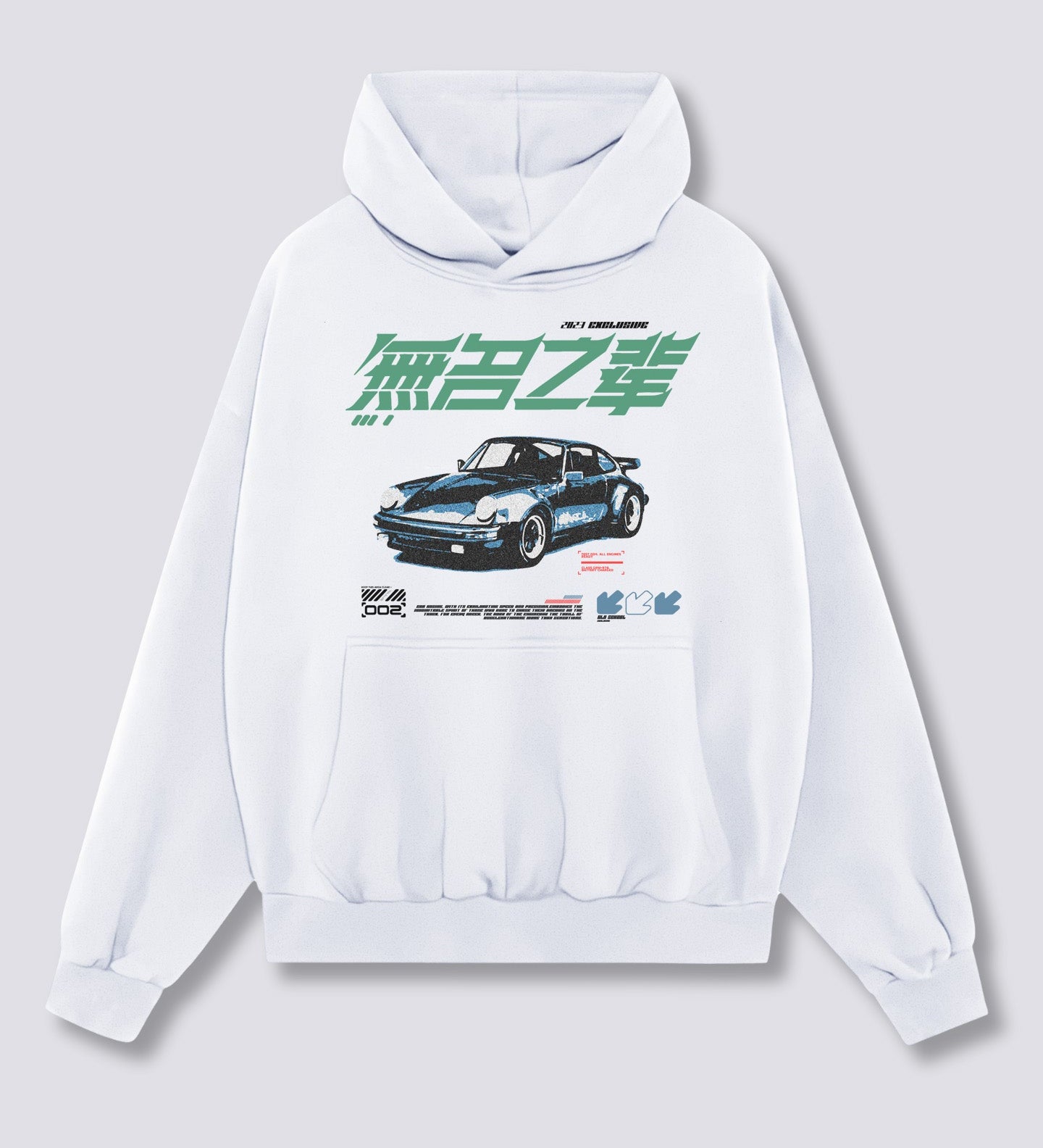 Priekinis Spaudinys - Rasės Hoodie