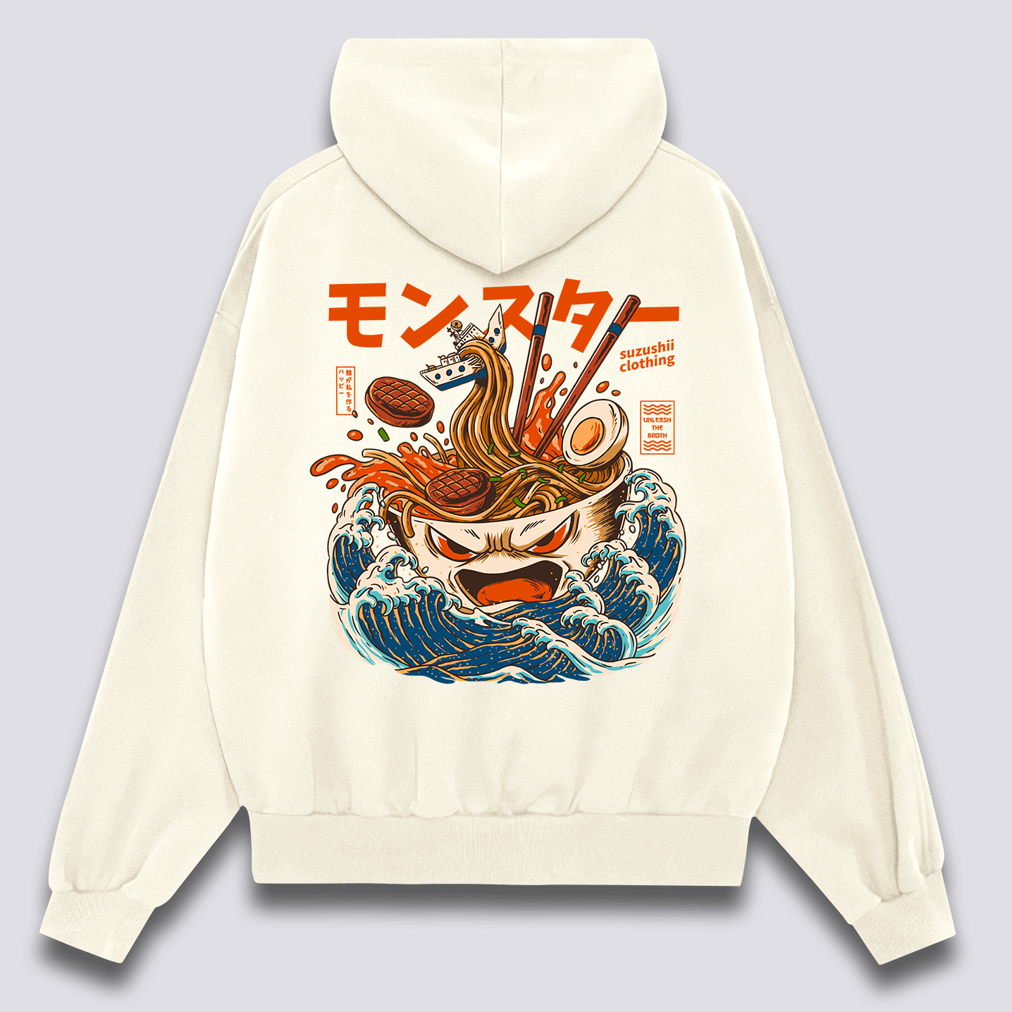 Monstrų Ramen Hoodie