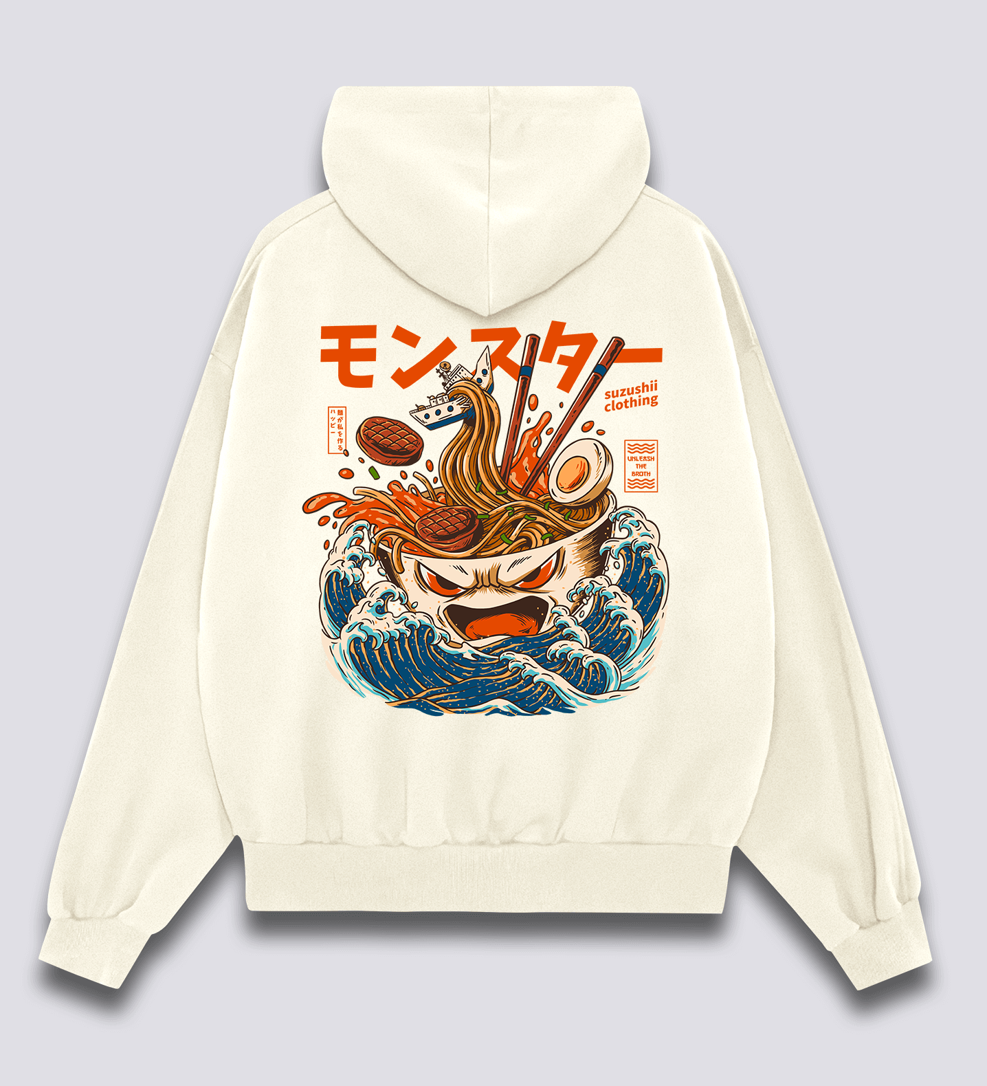 Monstrų Ramen Hoodie