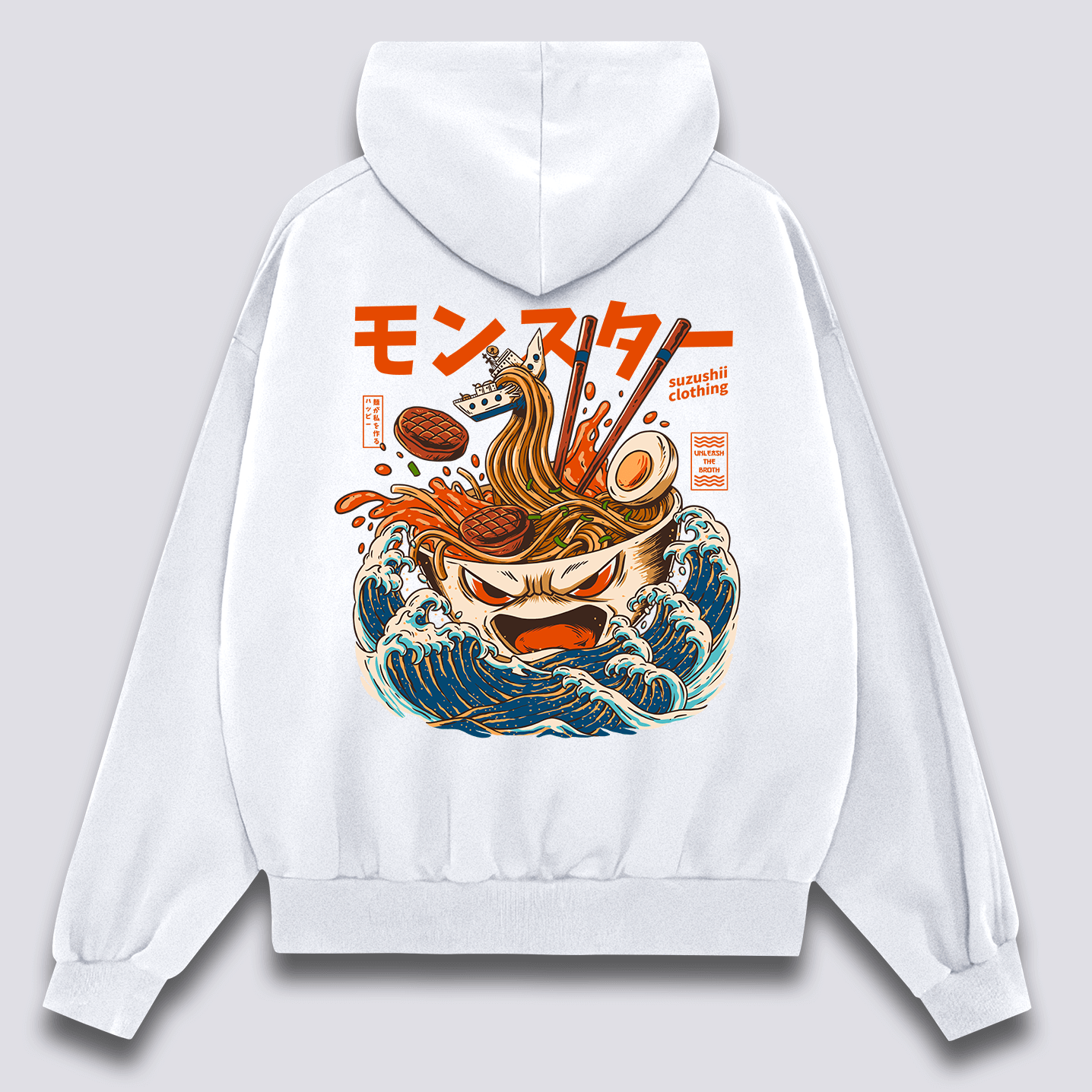 Monstrų Ramen Hoodie