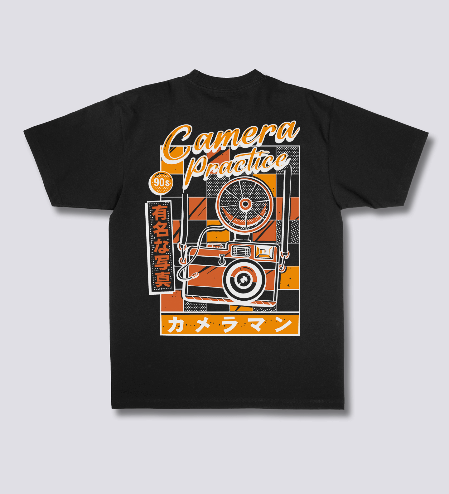 Retro kameros marškinėliai