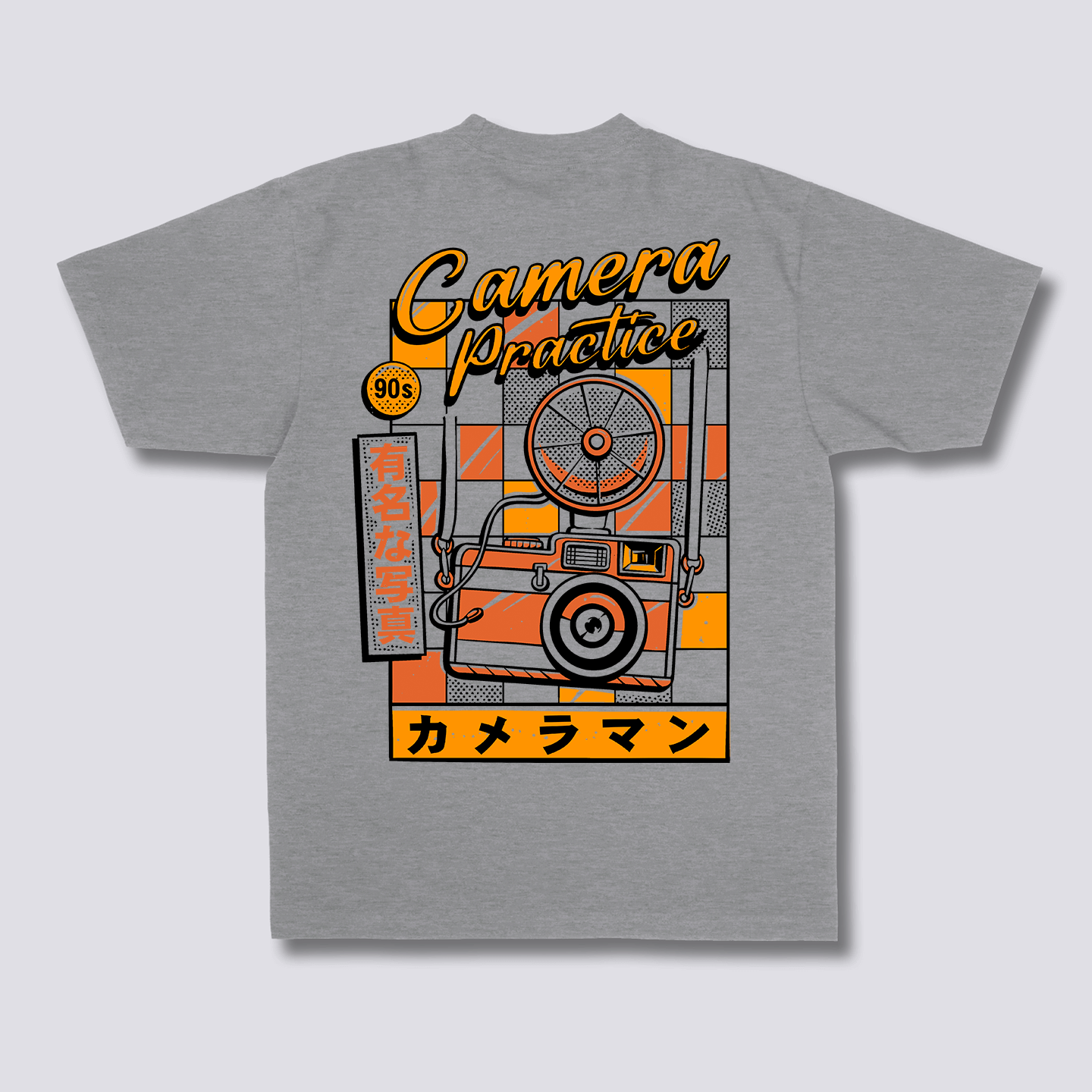 Retro kameros marškinėliai