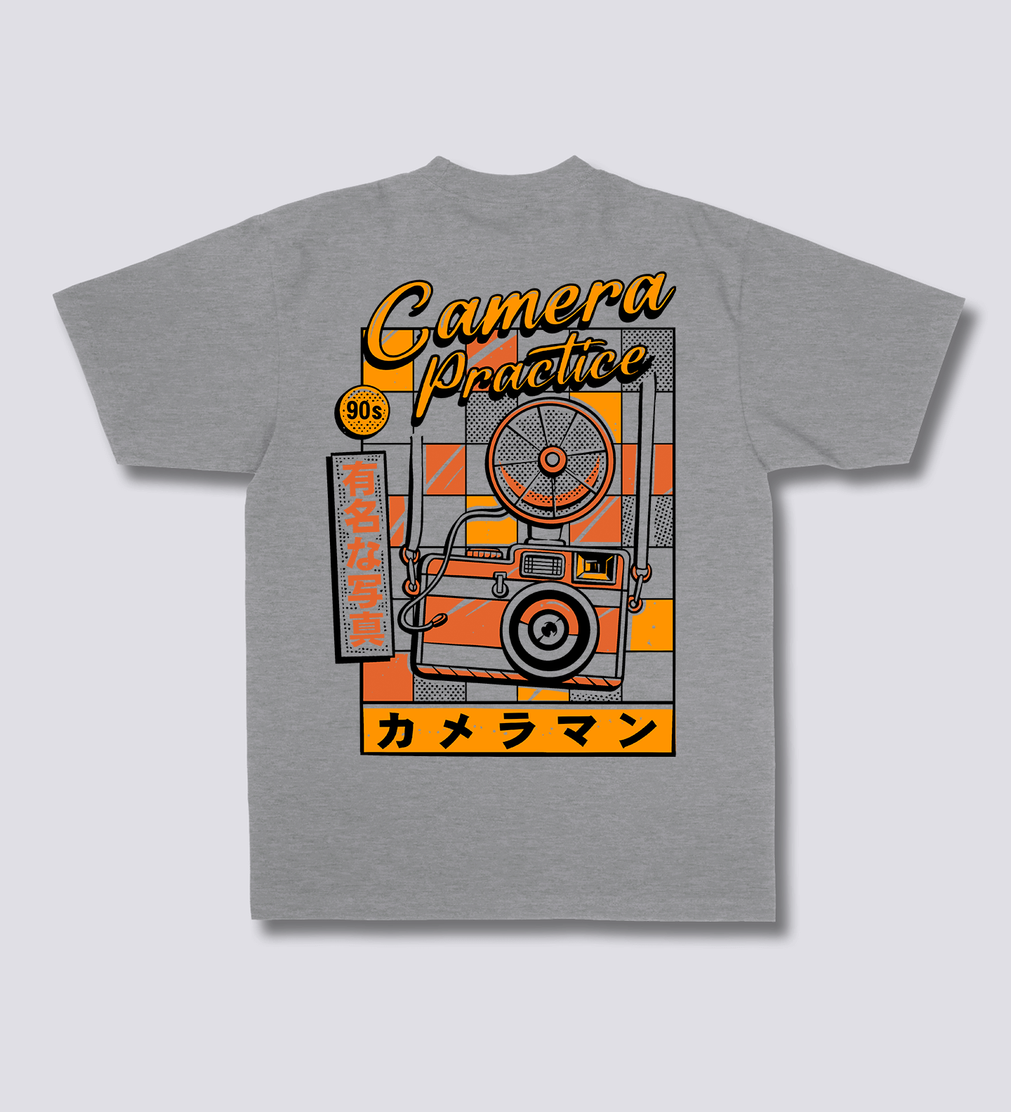 Retro kameros marškinėliai