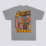 Retro kameros marškinėliai