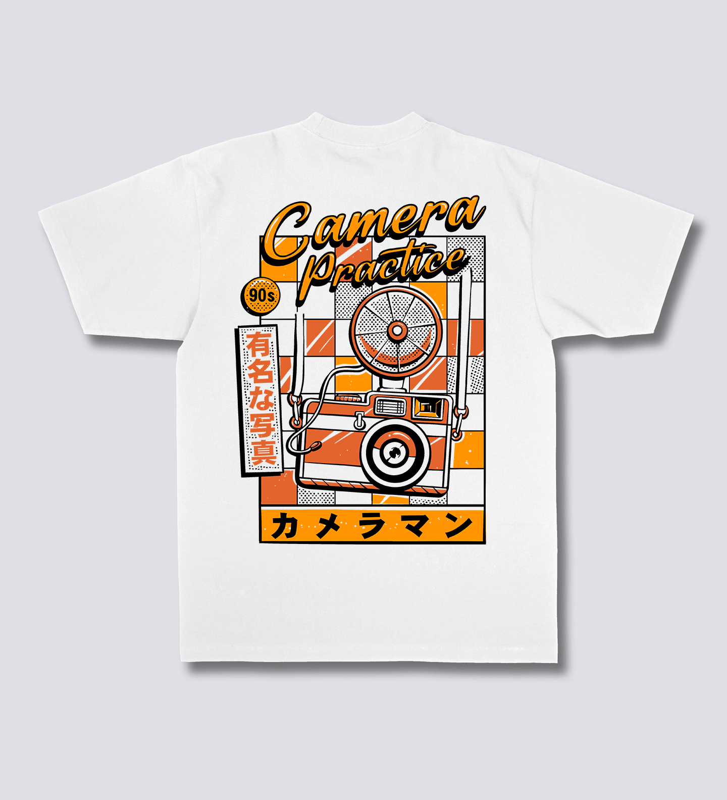 Retro kameros marškinėliai