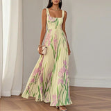 Oriah™ | A-Line gėlėta maxi suknelė