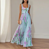 Oriah™ | A-Line gėlėta maxi suknelė