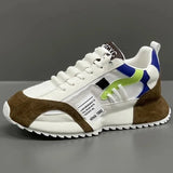 Sneakers Giuliano | Patchwork Multicolore in Camoscio e Pelle