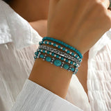 Apyrankių rinkinys su turquoise karoliukais
