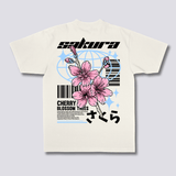 Sakura stiliaus marškinėliai