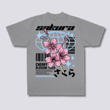 Sakura stiliaus marškinėliai