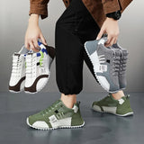 Sneakers Giuliano | Patchwork Multicolore in Camoscio e Pelle