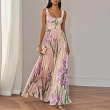 Oriah™ | A-Line gėlėta maxi suknelė