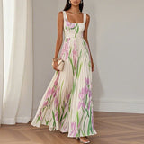 Oriah™ | A-Line gėlėta maxi suknelė