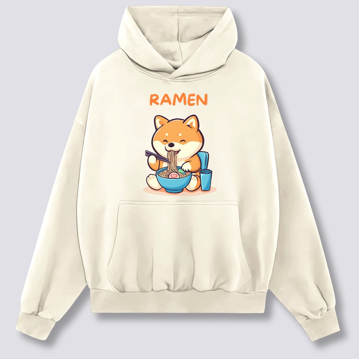 Priekinis Spaudinys - Shiba Ramen Hoodie