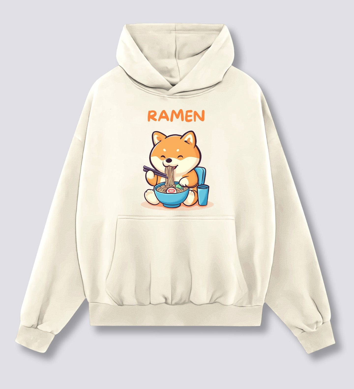 Priekinis Spaudinys - Shiba Ramen Hoodie