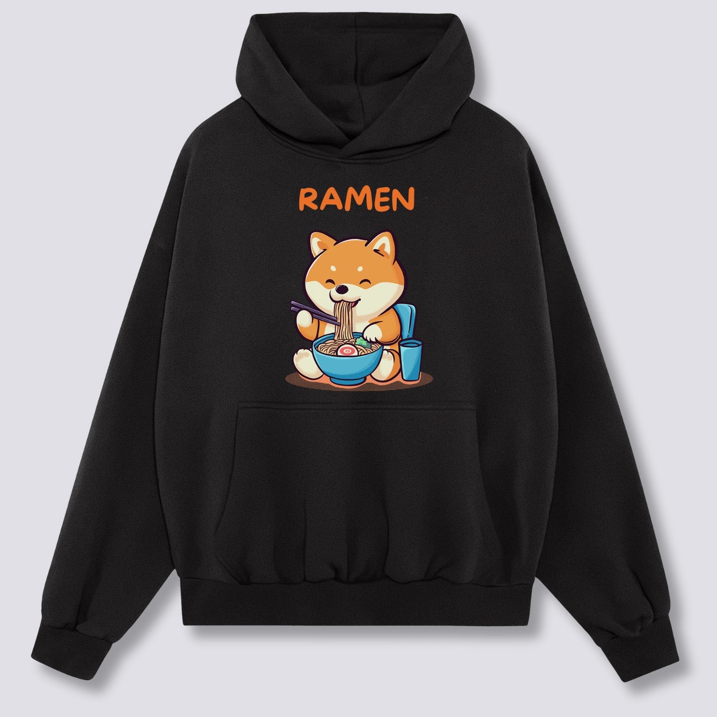 Priekinis Spaudinys - Shiba Ramen Hoodie
