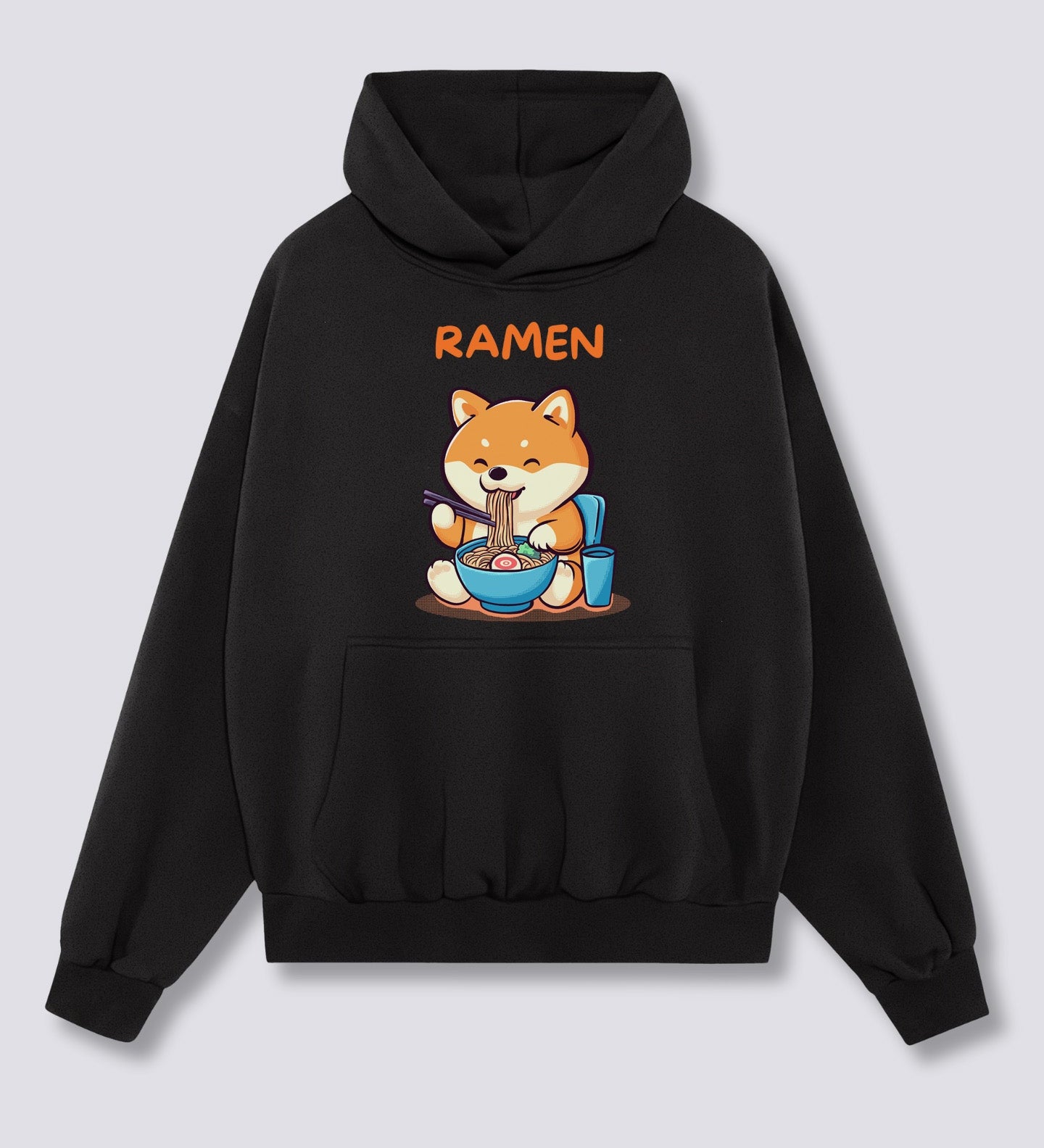 Priekinis Spaudinys - Shiba Ramen Hoodie
