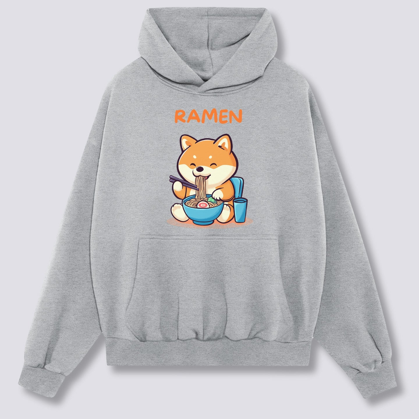 Priekinis Spaudinys - Shiba Ramen Hoodie